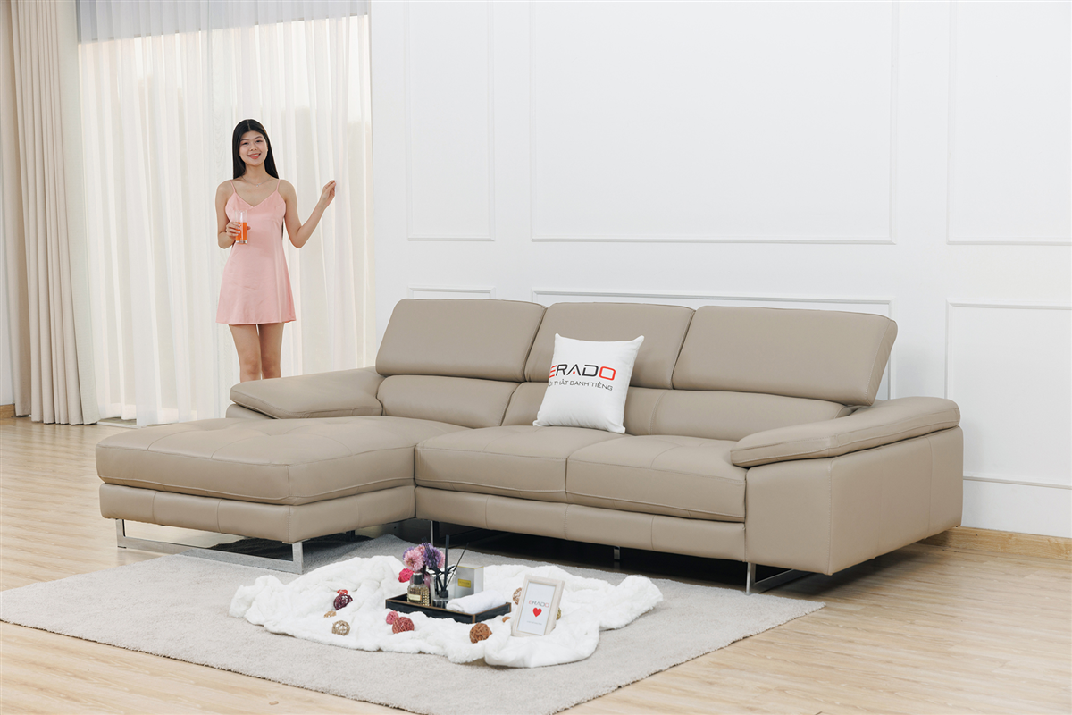 Sofa da bò thật 2129L-3 - Bán chạy nhờ giá tốt