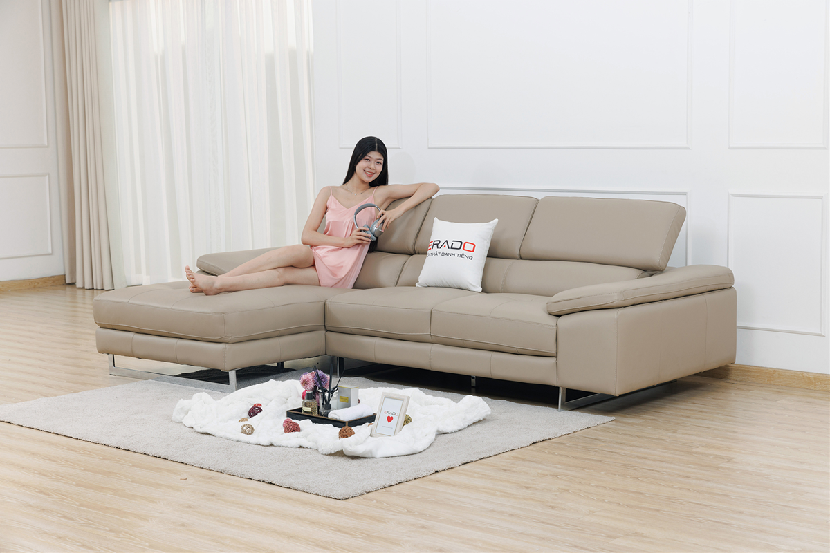 Sofa da bò thật 2129L-3 - Bán chạy nhờ giá tốt