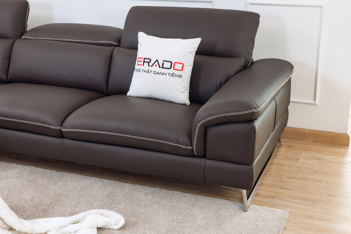 Sofa da bò thật 548 - Hoàn hảo cho phòng khách