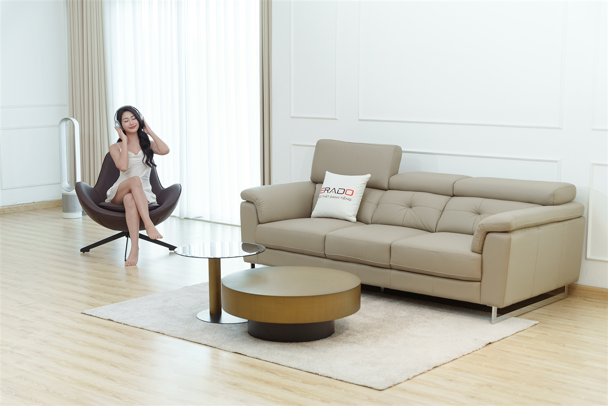 Sofa da bò thật Malaysia 2143 - Thiết kế mới 2024