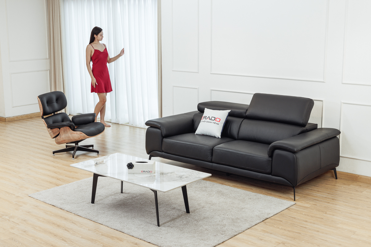 Sofa da bò thật nhập khẩu Malaysia mã 2215