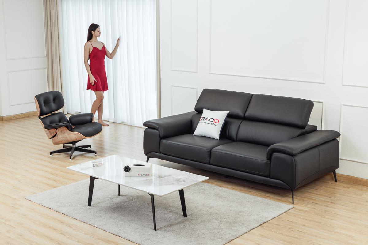 Sofa da bò thật nhập khẩu Malaysia mã 2215