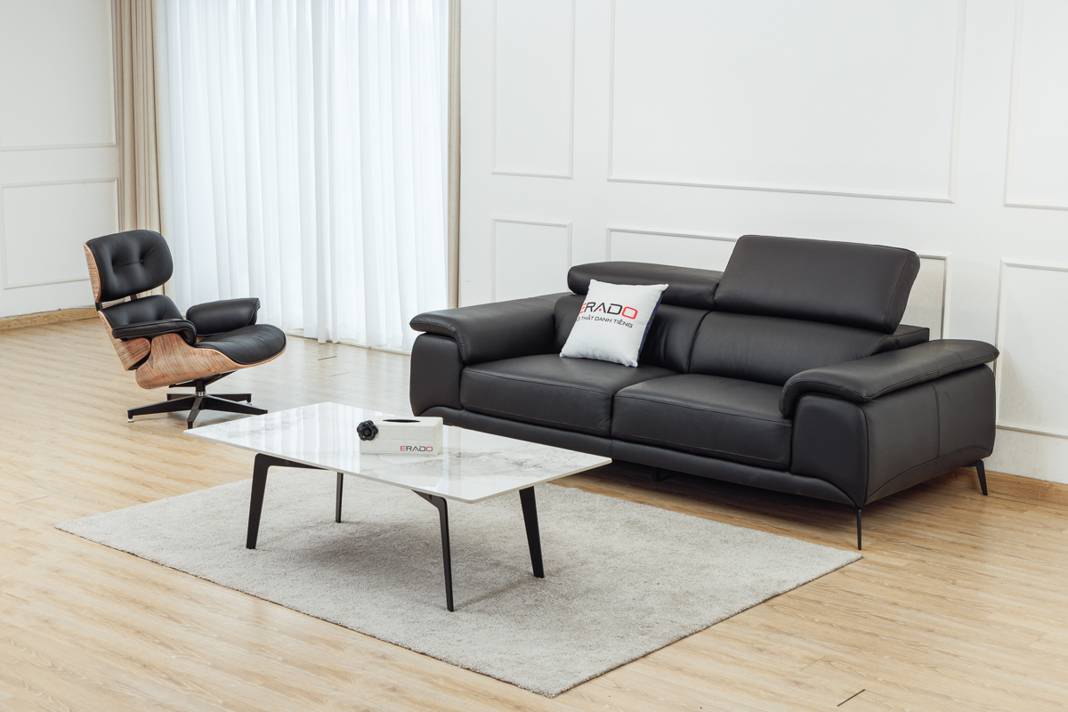 Sofa da bò thật nhập khẩu Malaysia mã 2215