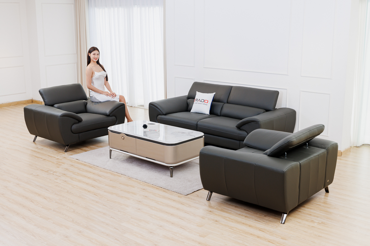 Sofa da bò Ý 2151- Thế hệ sofa hoàn mỹ
