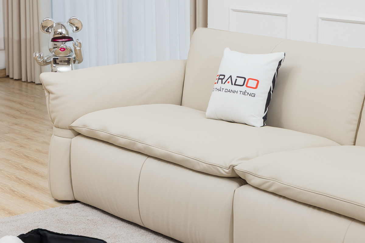 Sofa da bò Ý 9183 - Êm dịu thư giãn