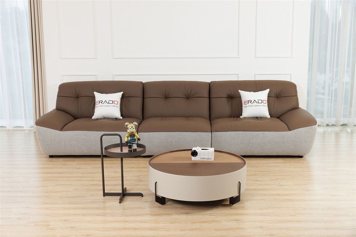 Sofa da bò Ý nhập nguyên bộ mã 9157