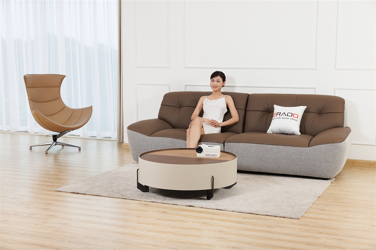 Sofa da bò Ý nhập nguyên bộ mã 9157A