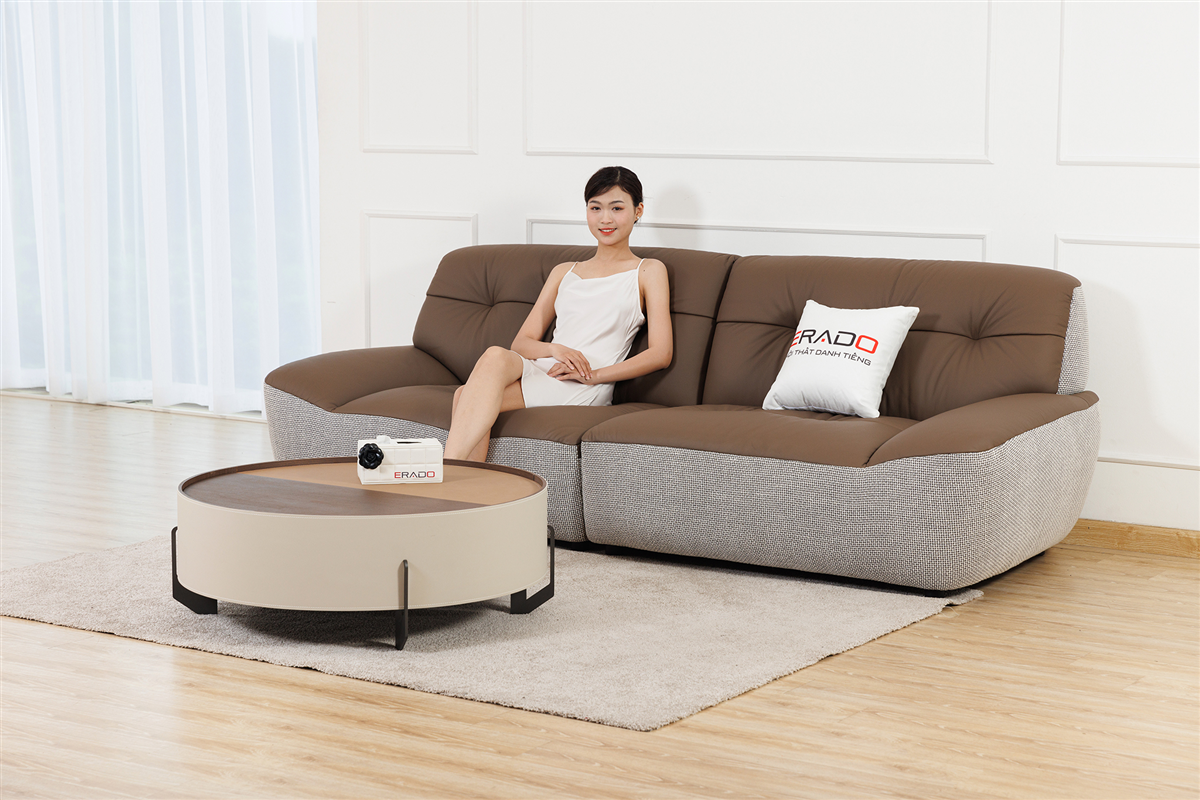 Sofa da bò Ý nhập nguyên bộ mã 9157A