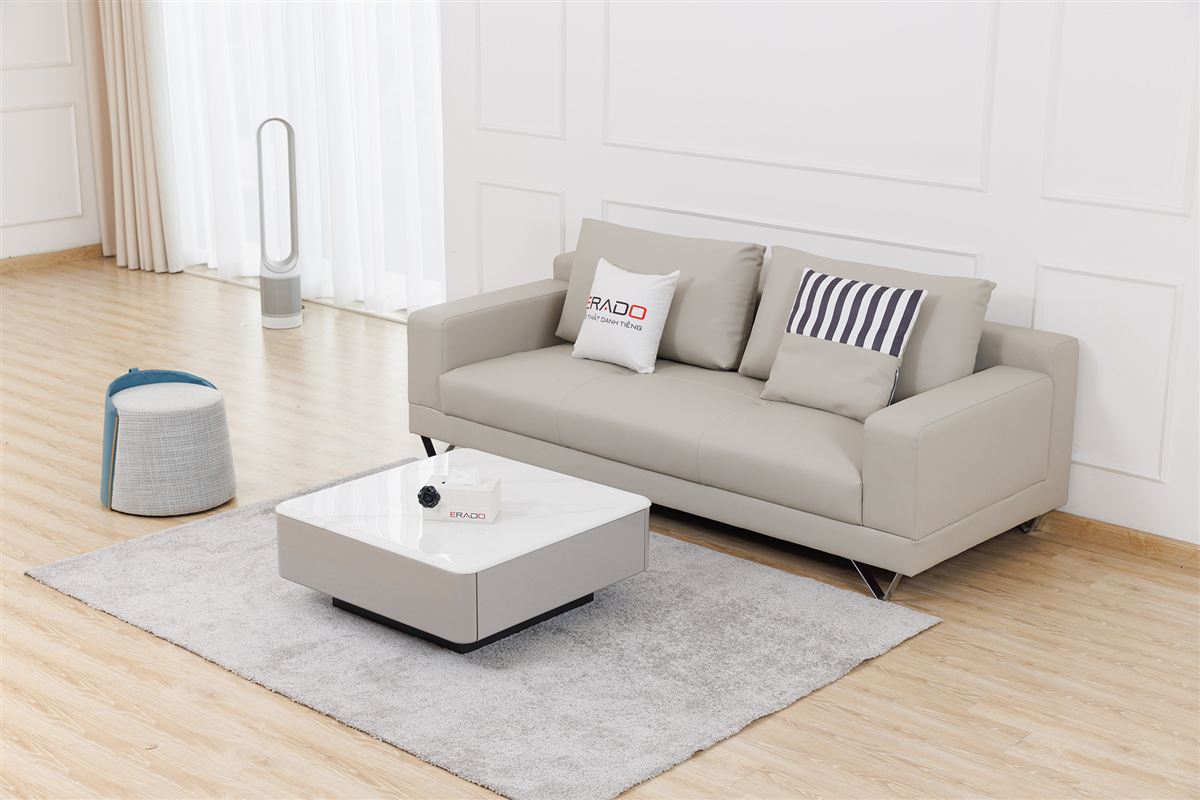 Sofa da cho căn hộ chung cư nhỏ AM30