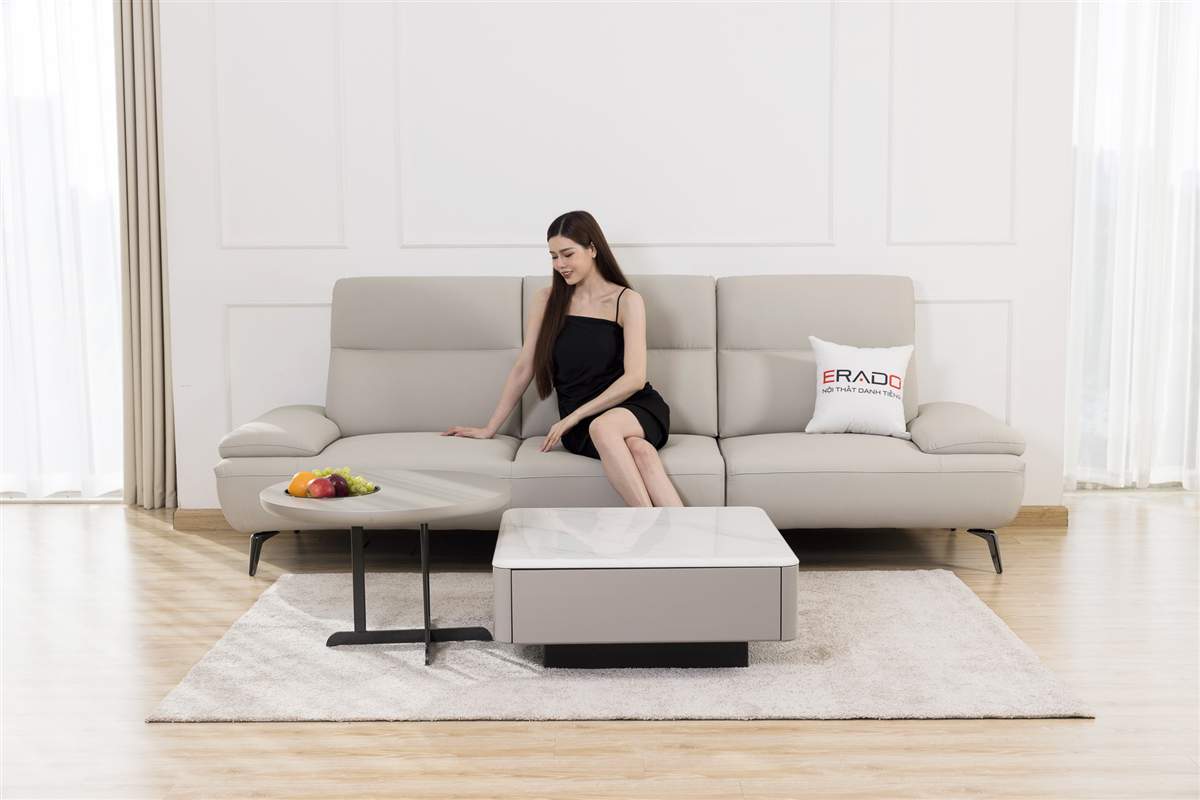 Sofa da đẹp AM23 sự thoải mái tối đa