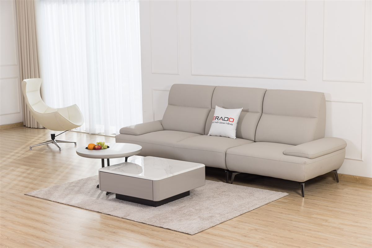 Sofa da đẹp AM23 sự thoải mái tối đa