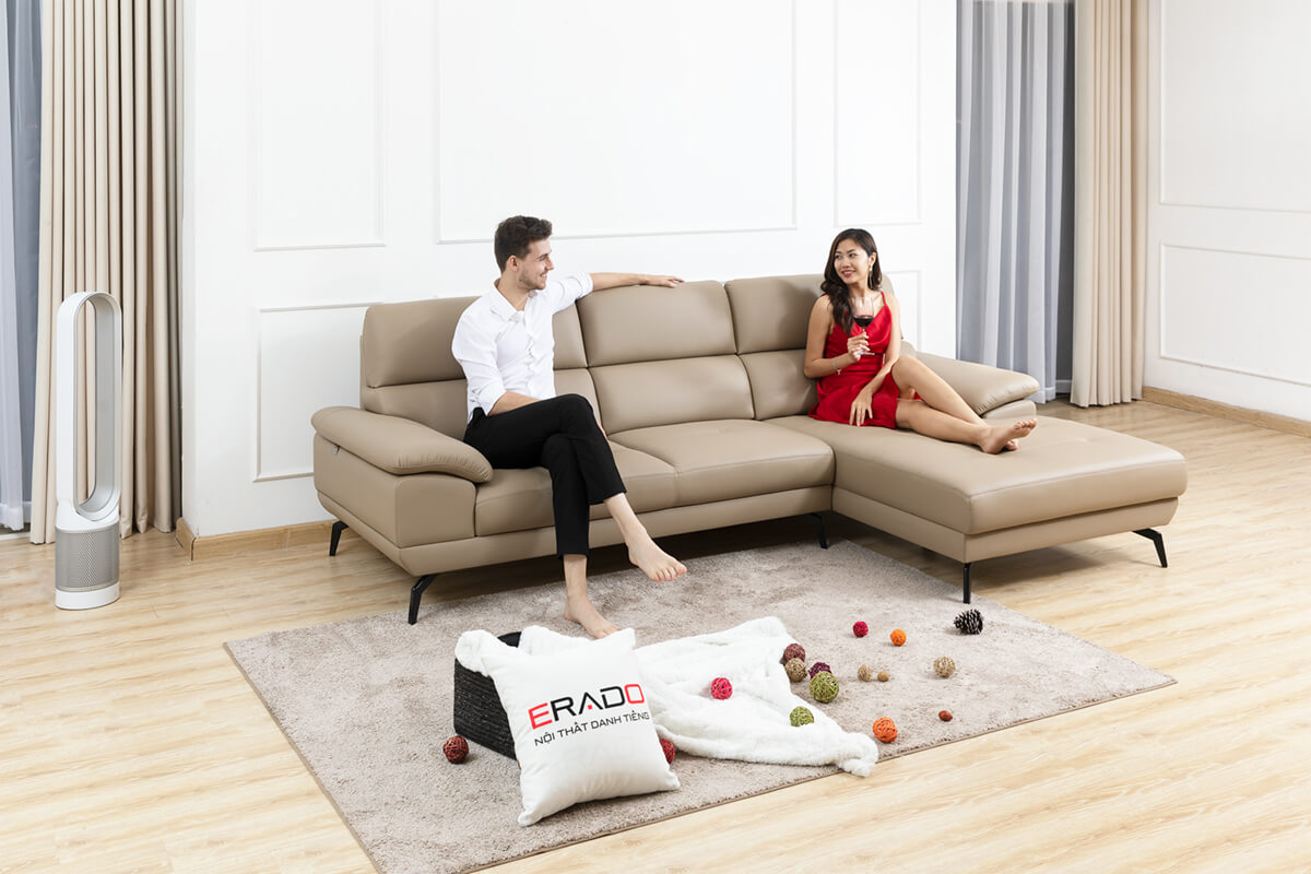Sofa da đẹp mã EC4