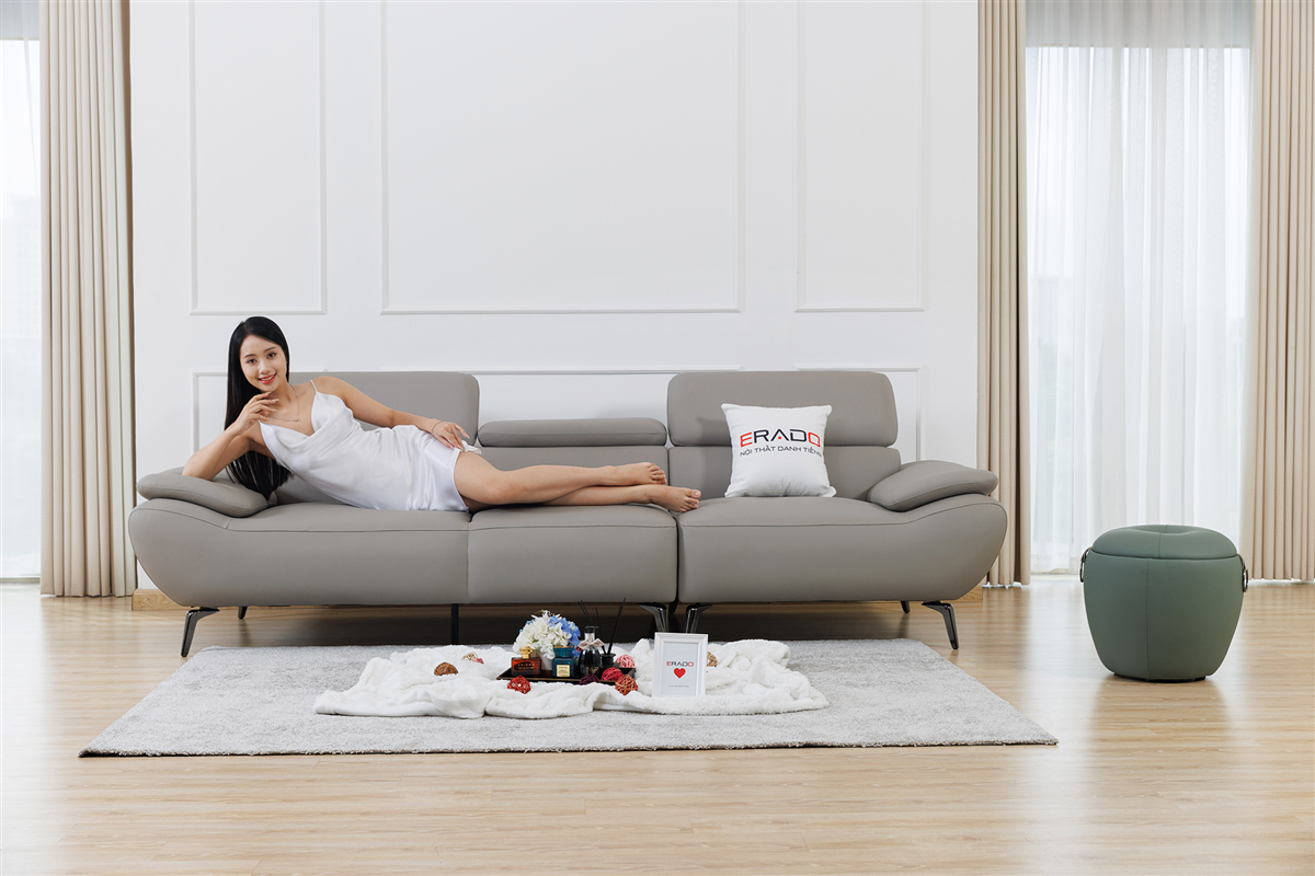 Sofa da hiện đại cho căn hộ chung cư AM30