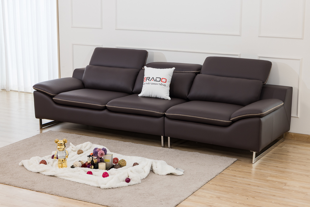 Sofa da mã NV122 - Chuẩn gu sống hiện đại