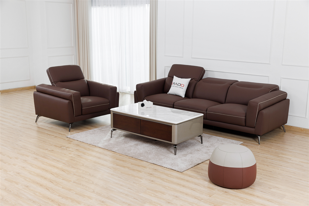 Sofa da QV03-1 - Thấm đượm chất Ý