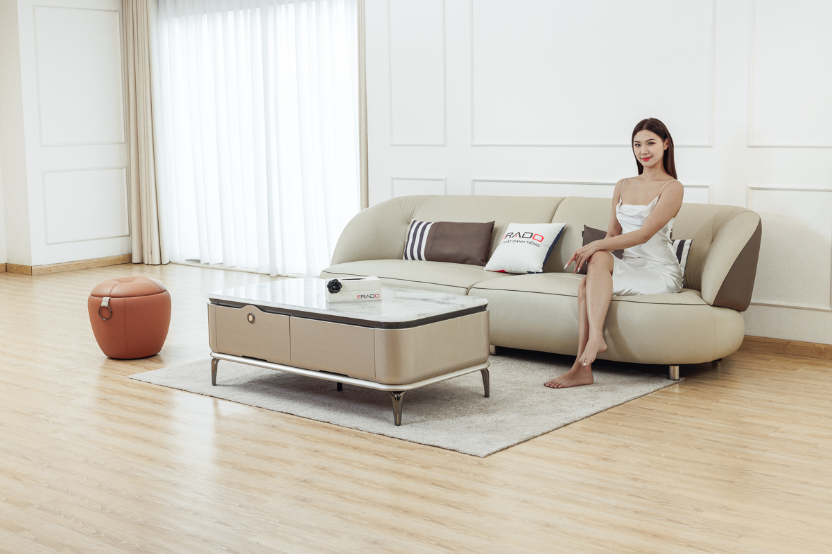 Sofa da thật đẹp hiện đại cho phòng khách L59