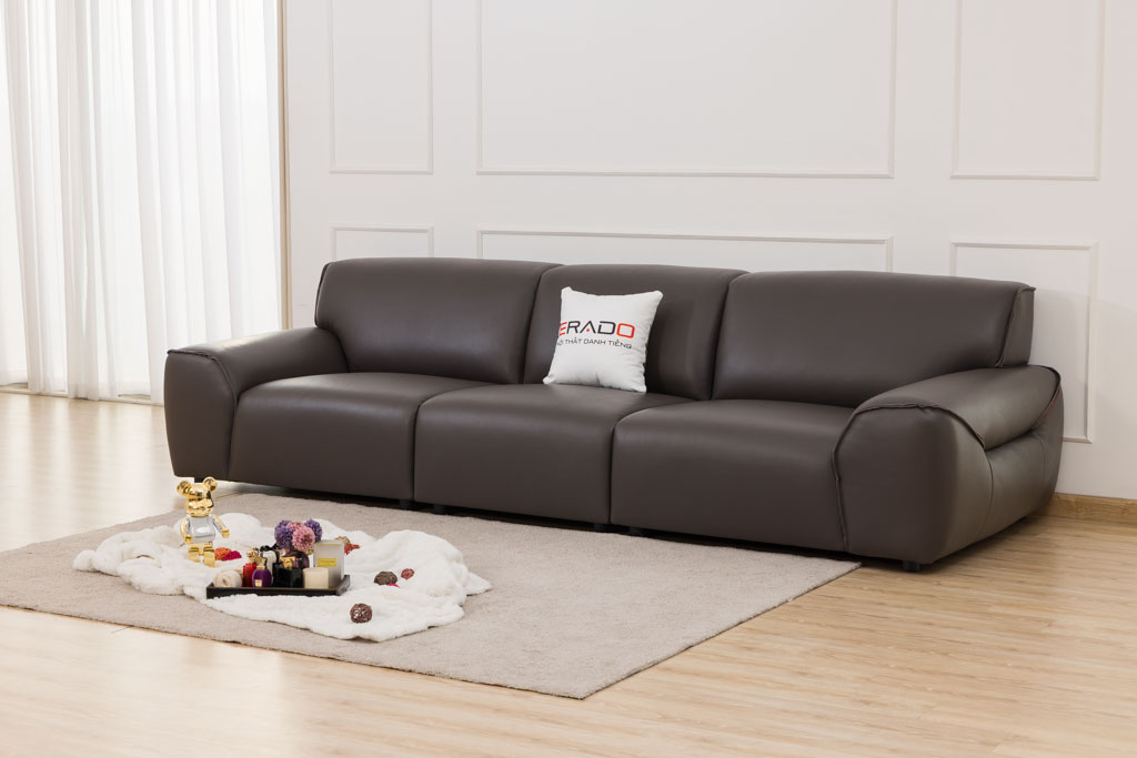 Sofa da thật mã 203 - Sang bền theo thời gian