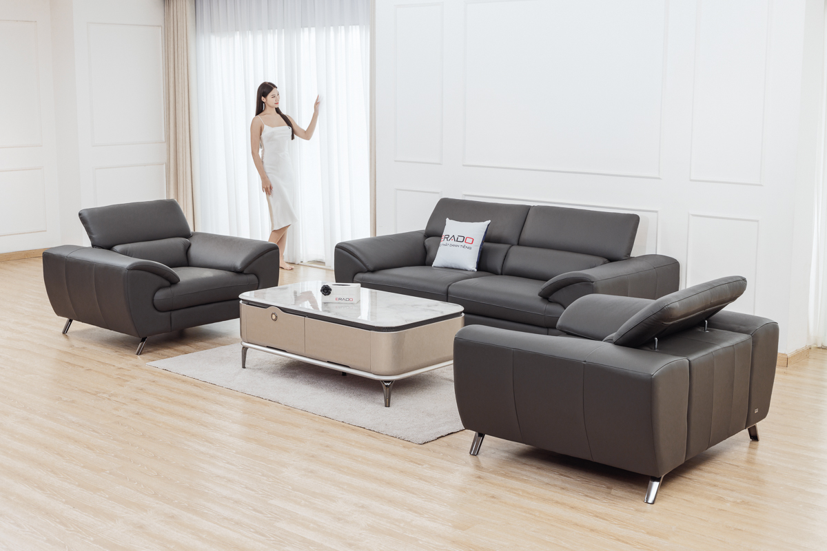 Sofa da thật Malaysia mã 2151-S1