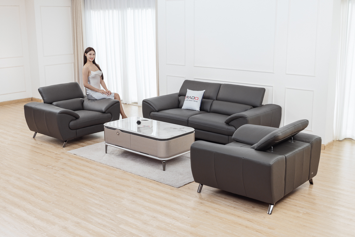 Sofa da thật Malaysia mã 2151-S1
