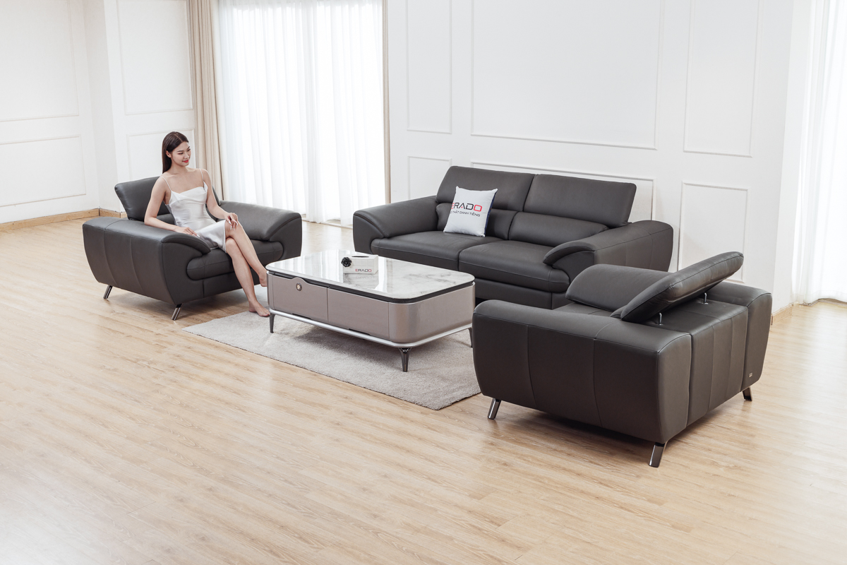 Sofa da thật Malaysia mã 2151-S1