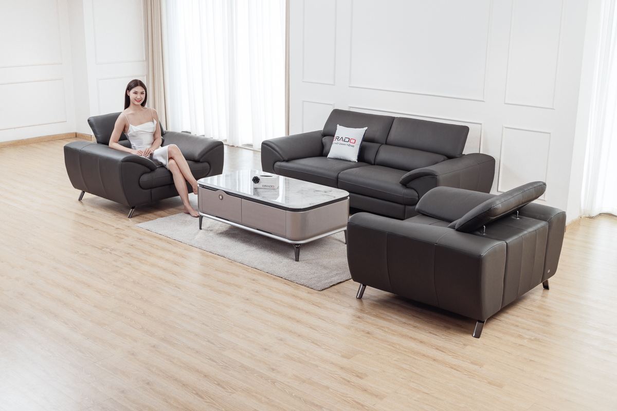 Sofa da thật Malaysia mã 2151-S1