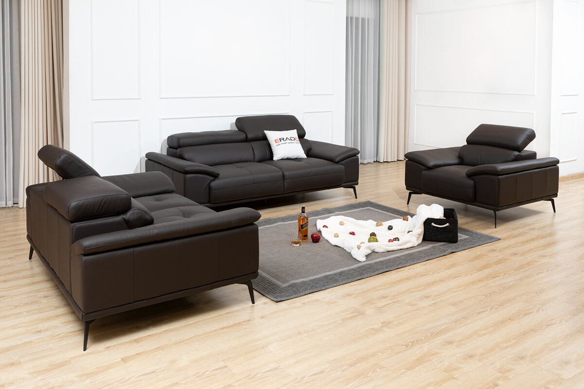 4 mẫu sofa da thật phong cách Châu Âu cho phòng khách bán chạy nhất trên thị trường