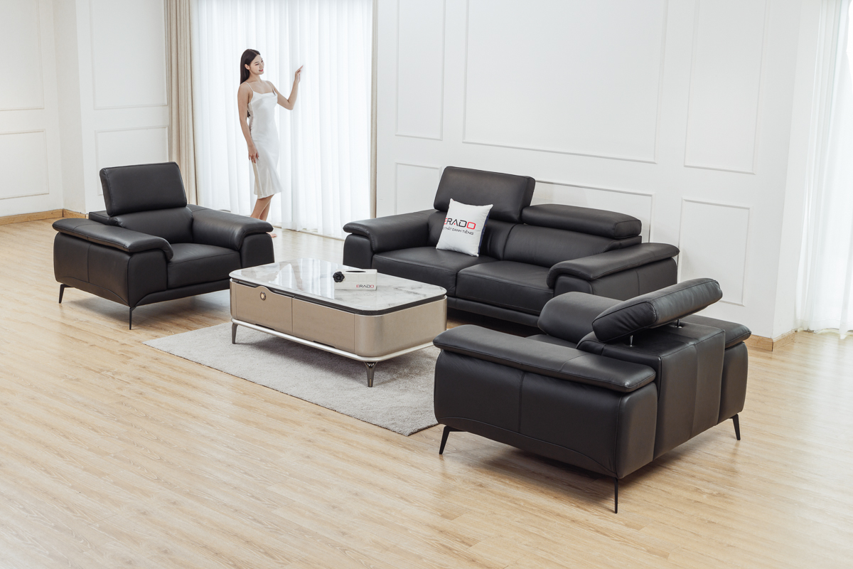 Sofa da thật Malaysia mã 2215D
