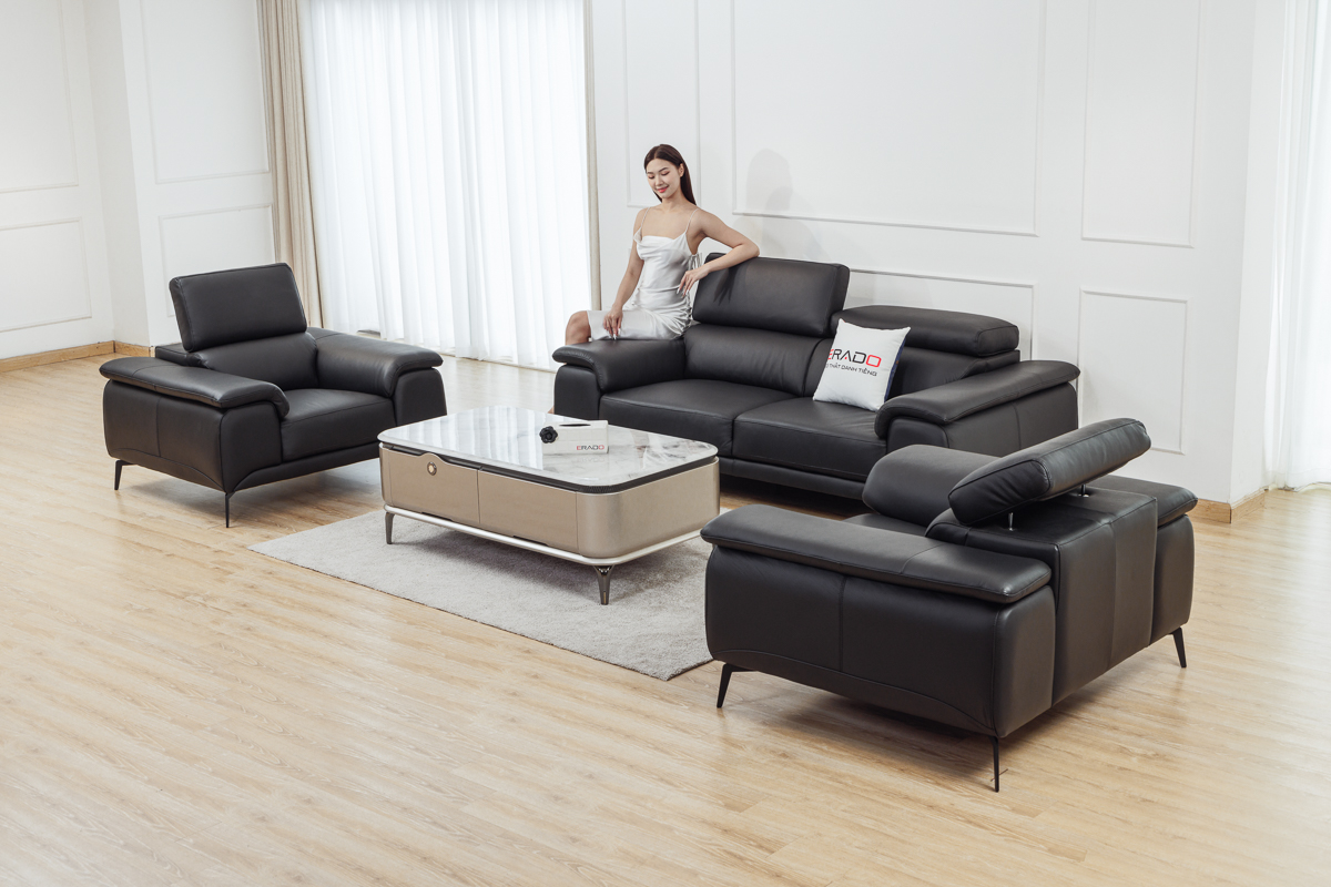 Sofa da thật Malaysia mã 2215D