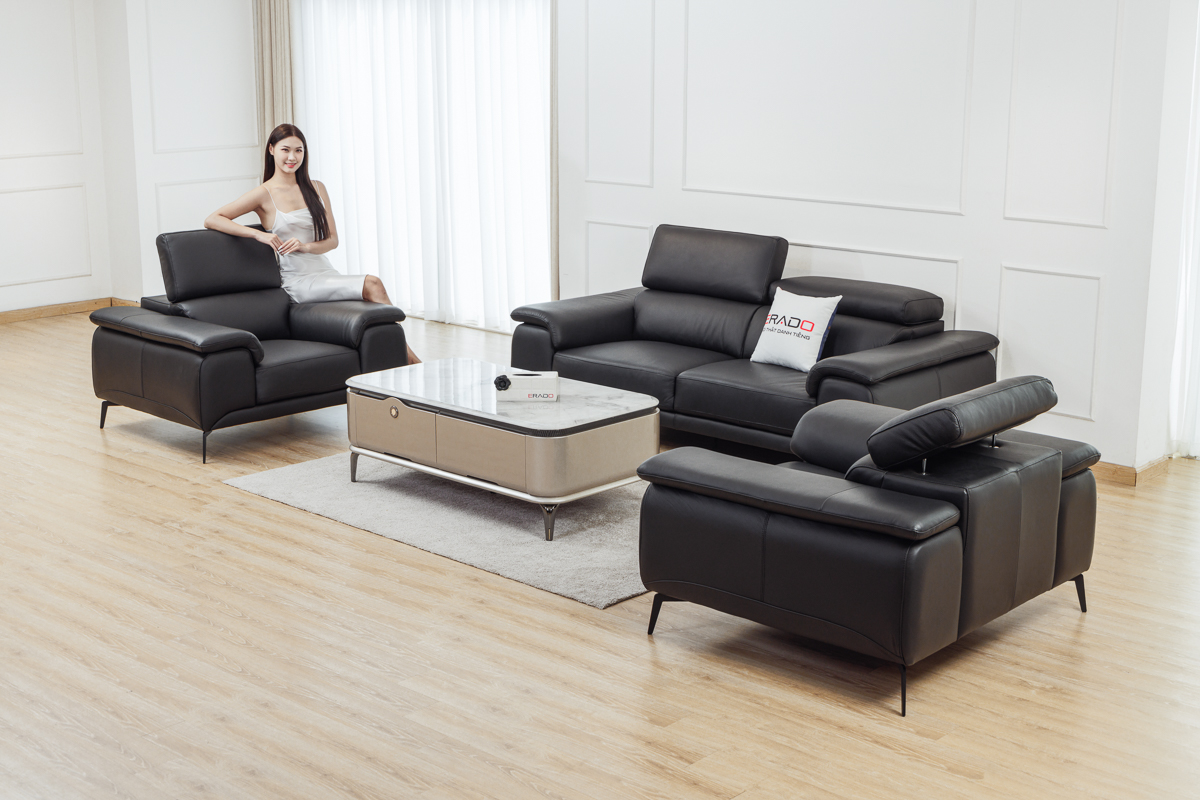 Sofa da thật Malaysia mã 2215D