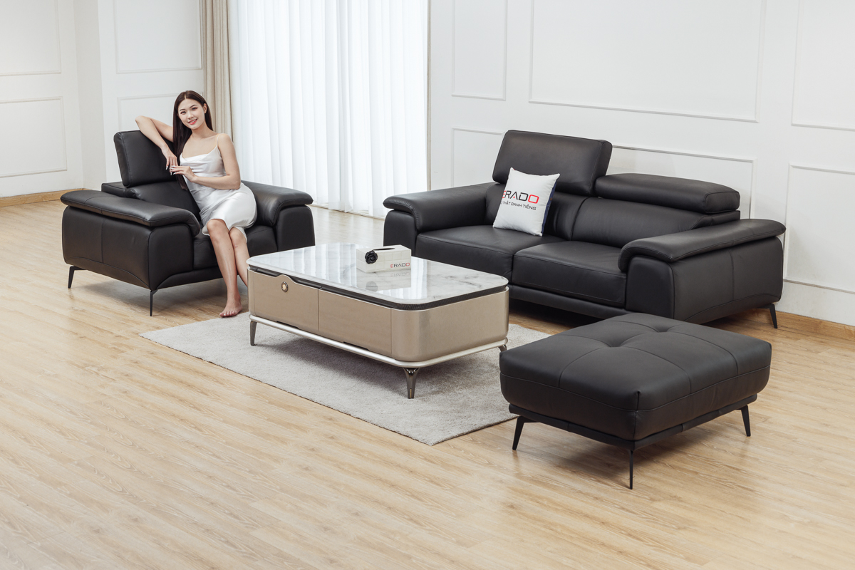 Sofa da thật Malaysia mã 2215E