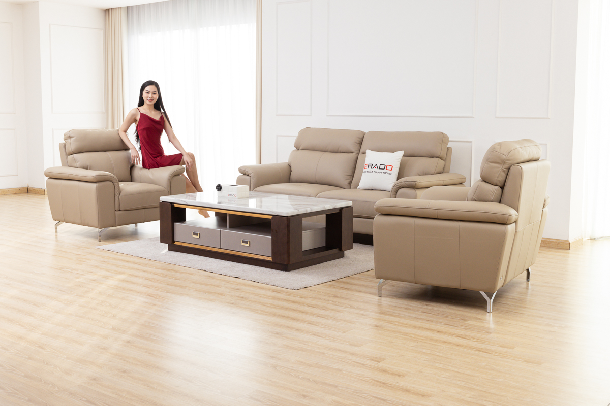 Sofa da thật Malaysia mã 9411D