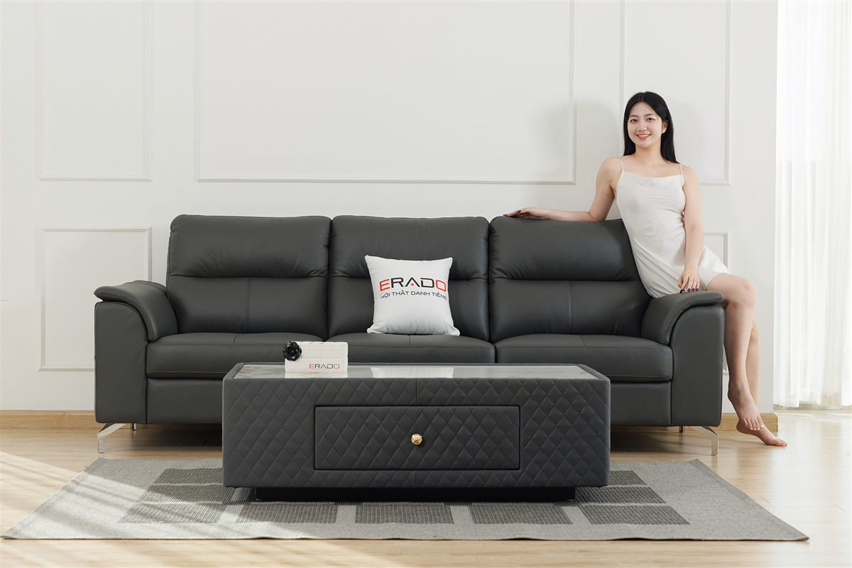 Sofa da thật Malaysia mã 9412D