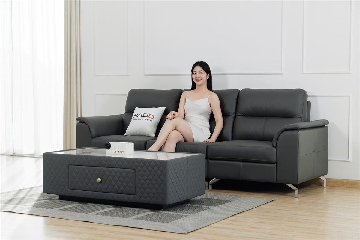 Sofa da thật Malaysia mã 9412D