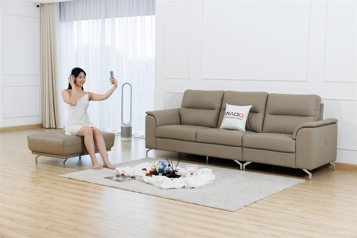 Sofa da thật Malaysia mã 9412E