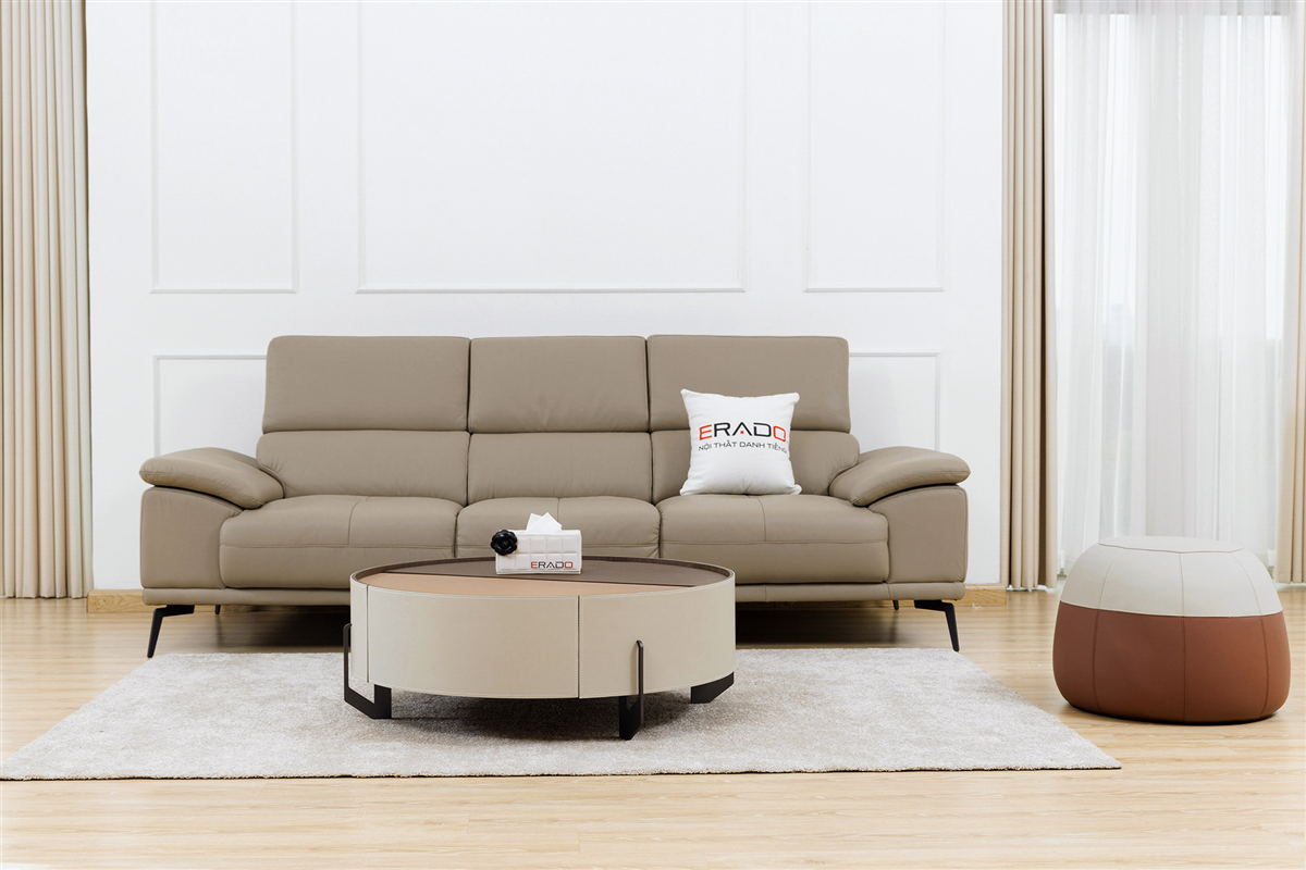 Sofa da thật nhập khẩu mã 2185-2A