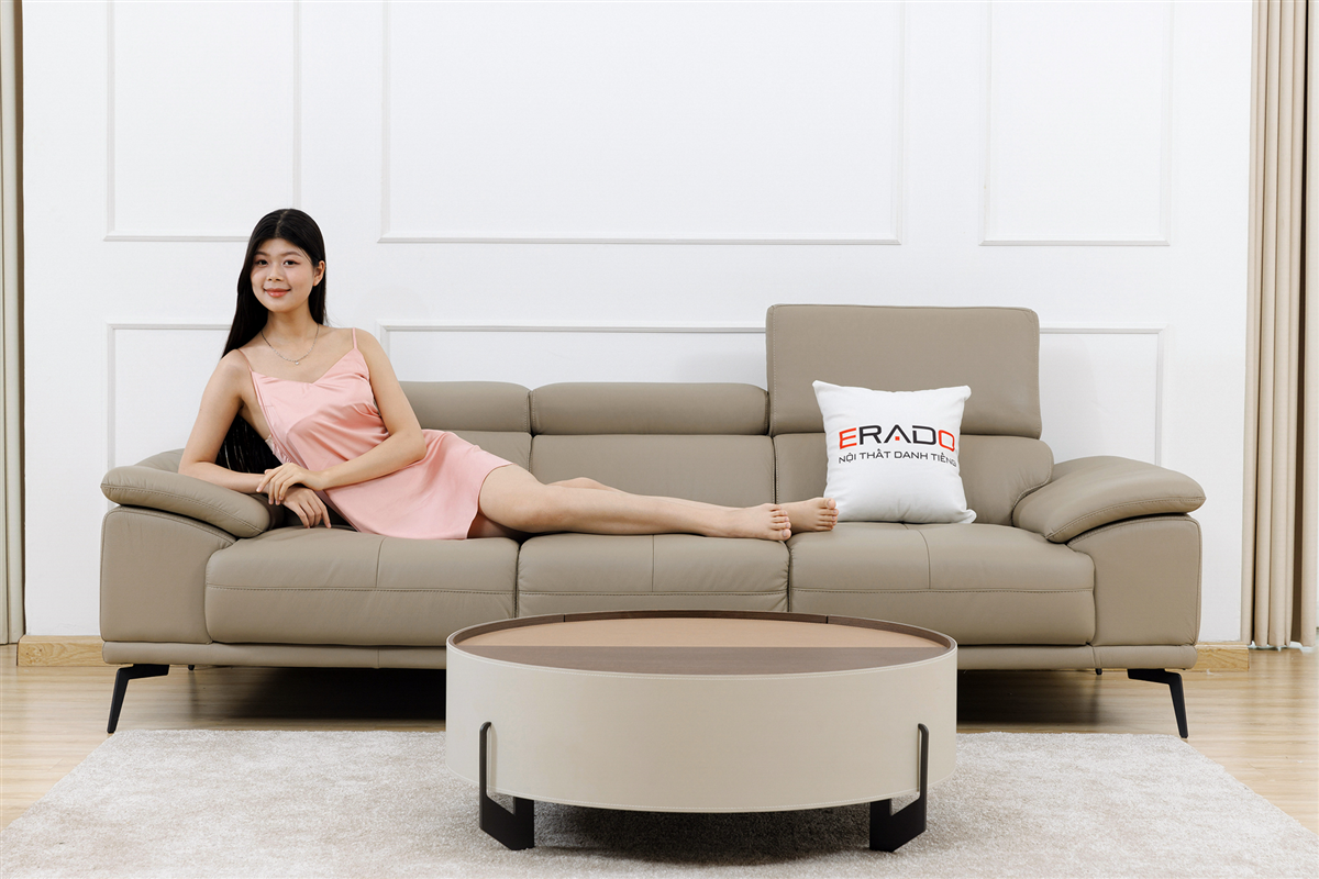 Sofa da thật nhập khẩu mã 2185-2A