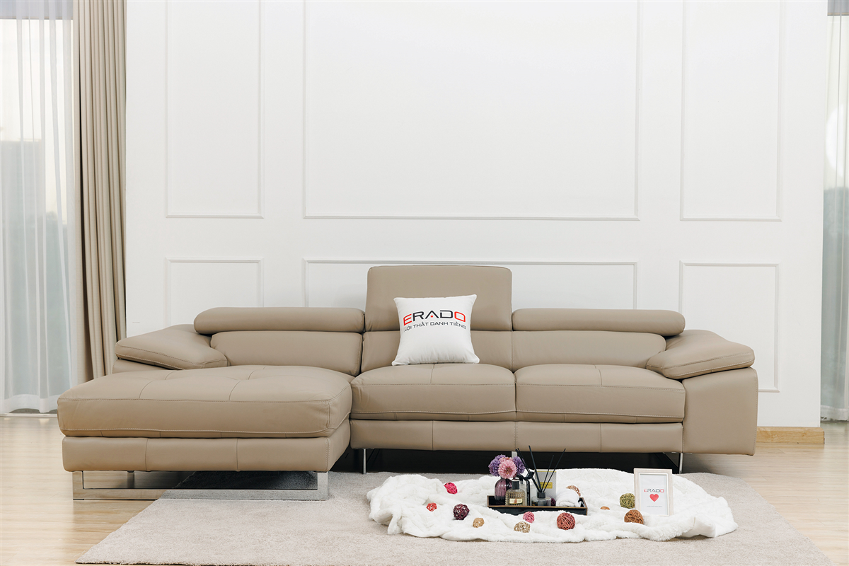 Sofa da thật nhập khẩu Malaysia mã 2129L-3