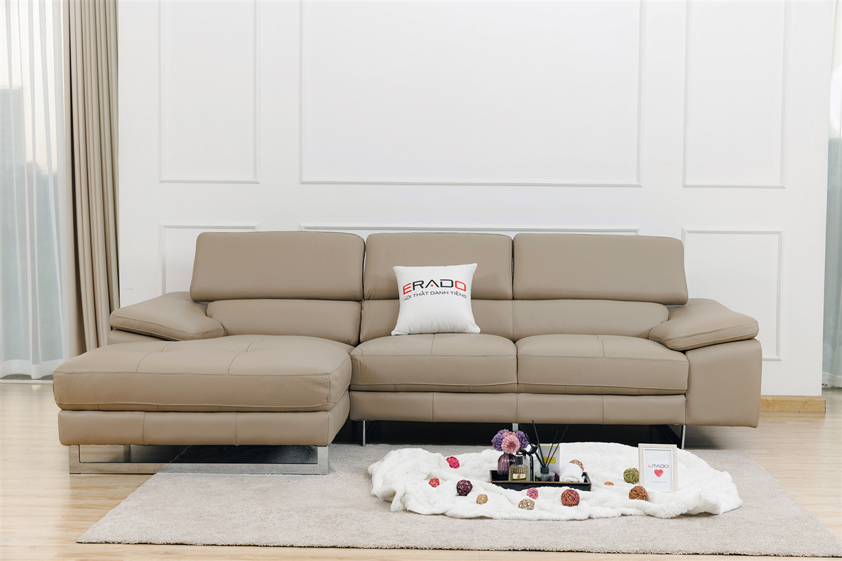 Sofa da thật nhập khẩu Malaysia mã 2129L-3