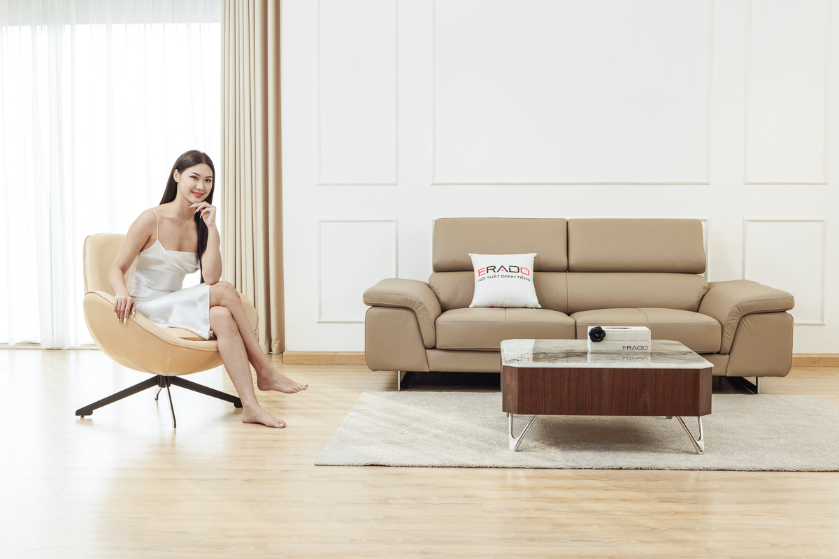 Sofa Da Thật Nhập Khẩu Malaysia Mã 2207-L5