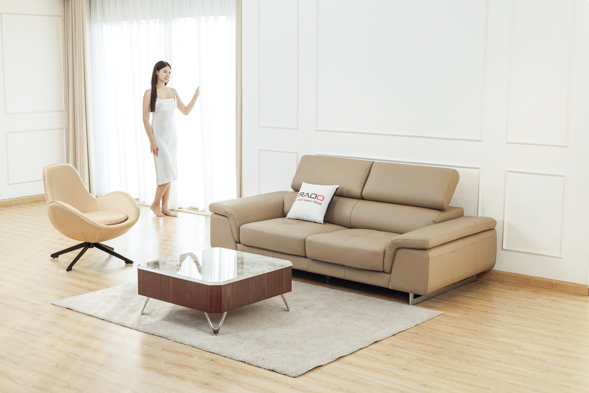 Sofa Da Thật Nhập Khẩu Malaysia Mã 2207-L5