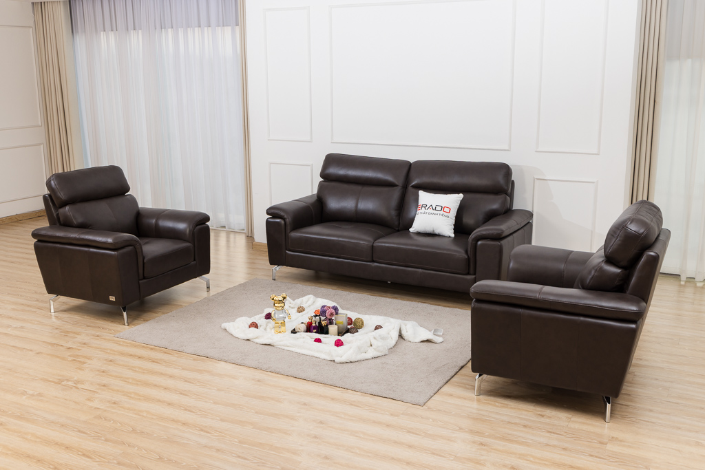 Sofa da thật nhập khẩu Malaysia mã 9411B