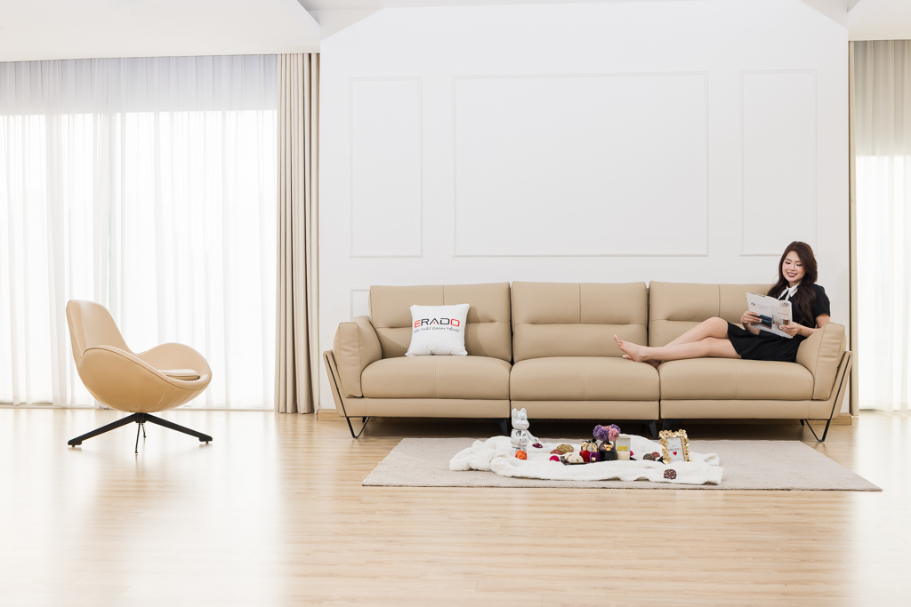 Sofa da VK112 - Đẹp từng góc nhìn