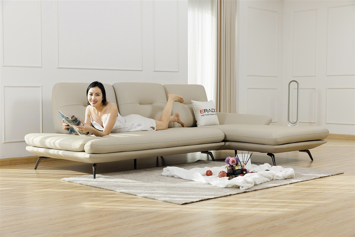 Sofa góc thông minh mở rộng chỗ ngồi NV21