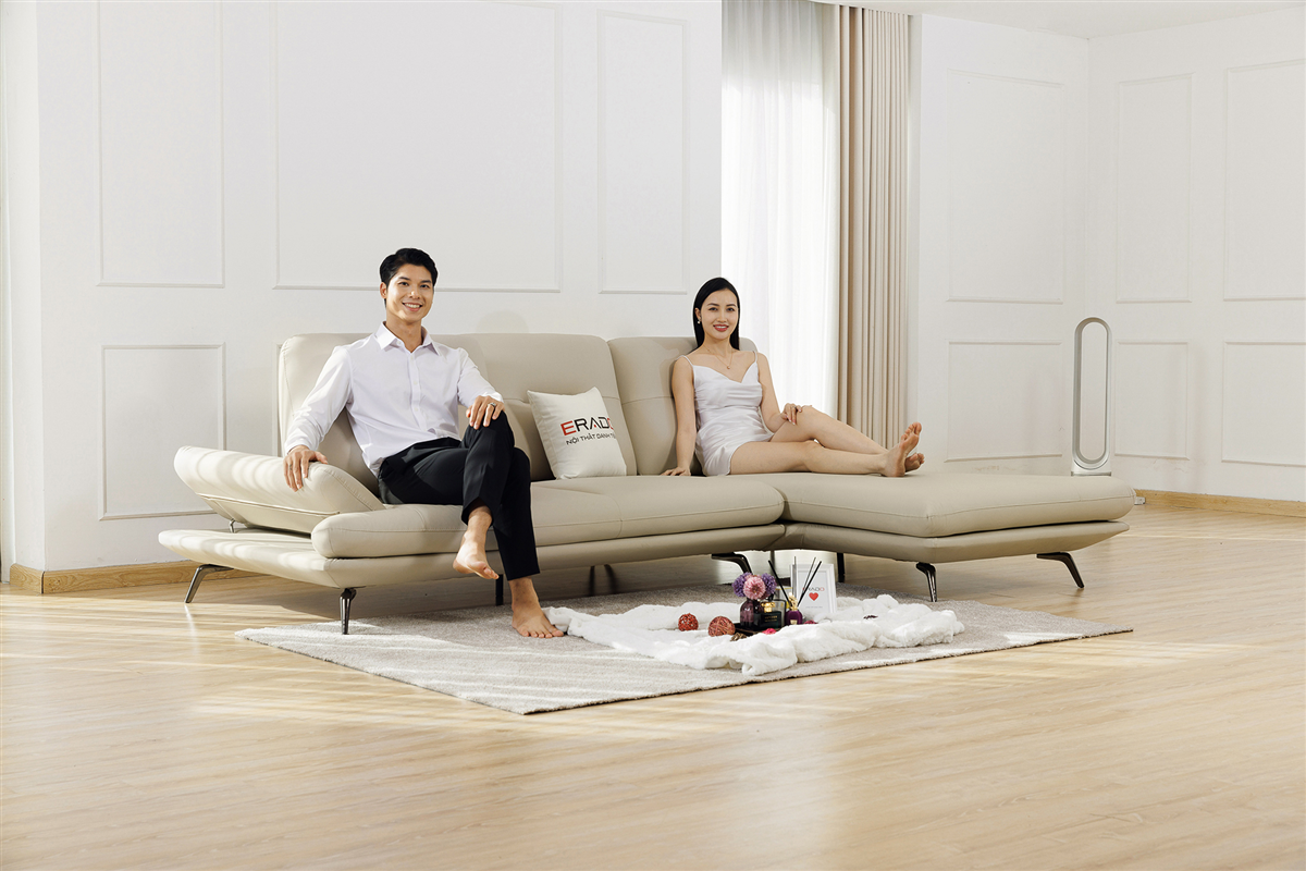 Sofa góc thông minh mở rộng chỗ ngồi NV21