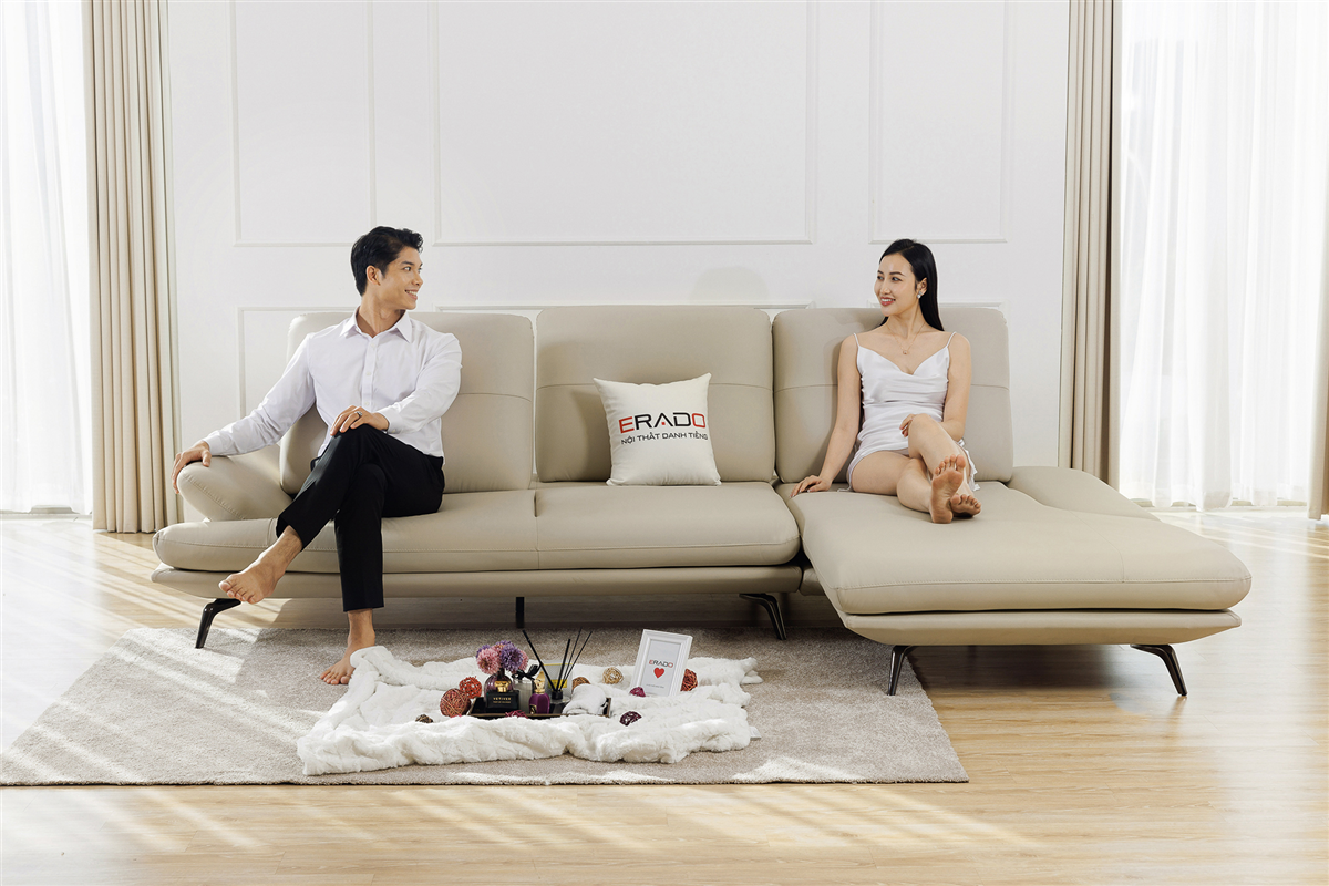 Sofa góc thông minh mở rộng chỗ ngồi NV21