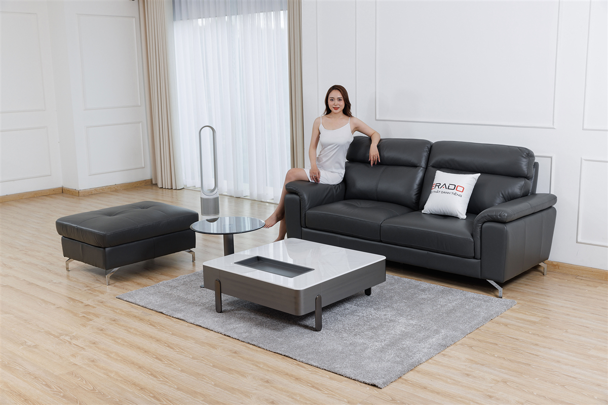 Sofa văng da thật Malaysia mẫu 9411A