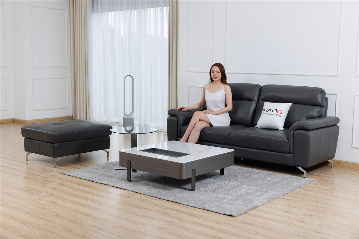 Sofa văng da thật Malaysia mẫu 9411A