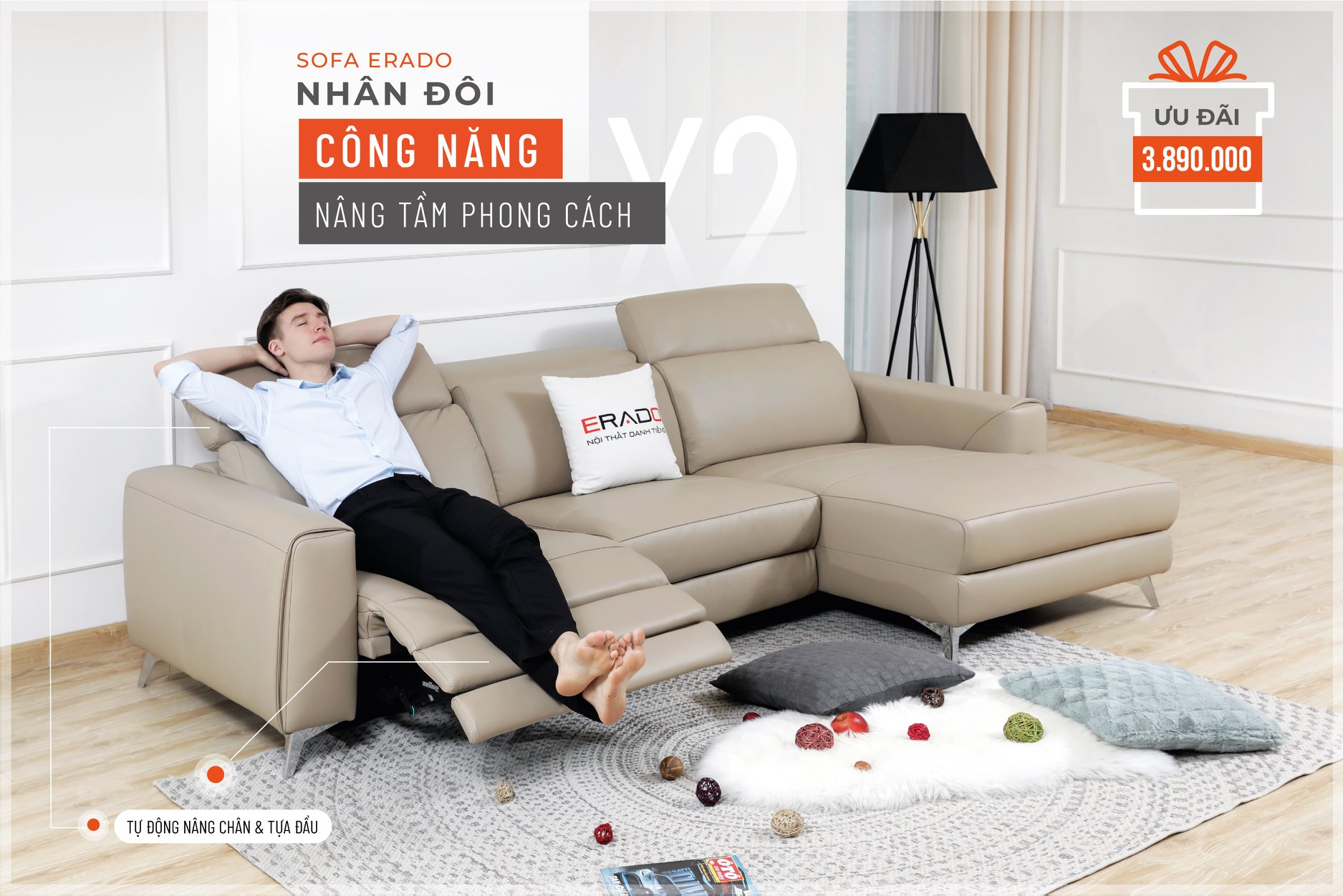 Sofa da thật nhập khẩu Malaysia mã 1156