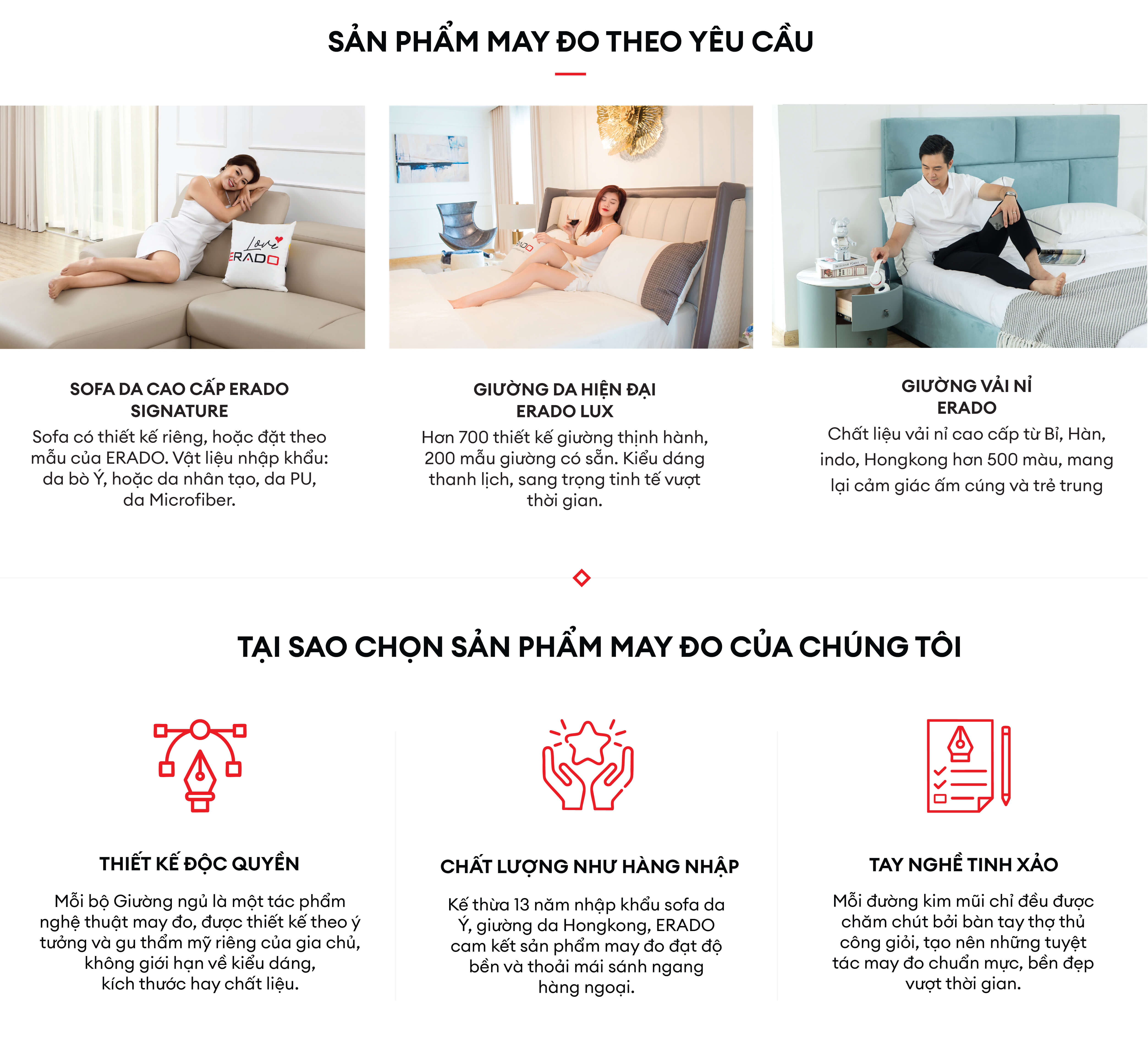 Đặt may đo giường ngủ theo yêu cầu