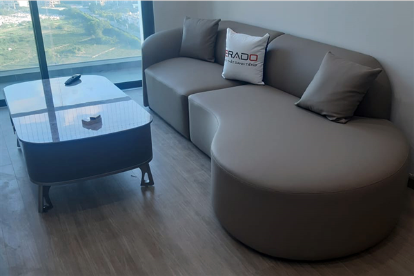 Sofa và bàn trà Erado mang vẻ đep sang trọng, tinh tế cho phòng khách nhà Anh Tài Dương Nội